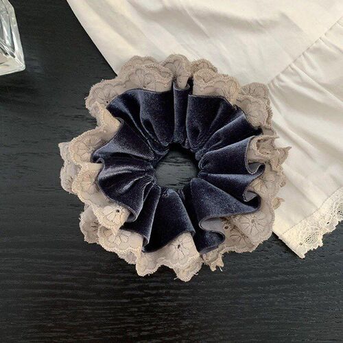 Velvet Lace Ballet Hair Tie Headband Large Intestine Circle