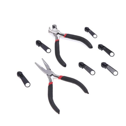 194pcs Zipper Replacement Head Zipper Repair Kit Fix Zip Sli