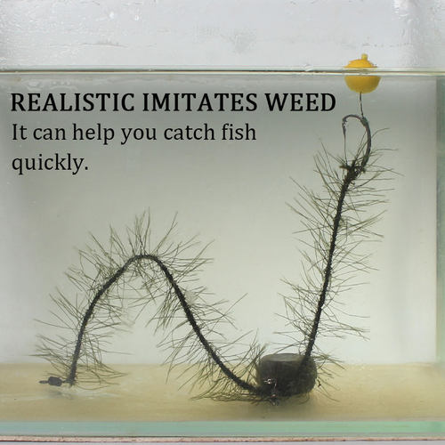 5m Realistic Weed Carp Fishing Line Method Feeder Hair Rigs