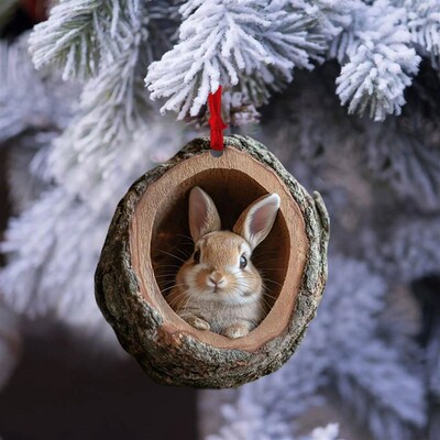 Christmas Acrylic Animal Ornaments 2025 Christmas ree Pendan
