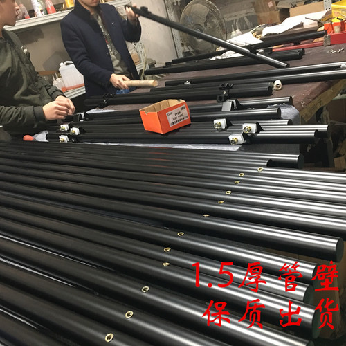 玻璃门拉手 加厚不锈钢拉手无框玻璃门把手黑色大门木门把手 哑黑