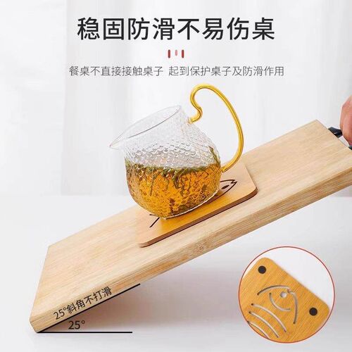 Wooden heat-insulating placemats, creative table mats for ho