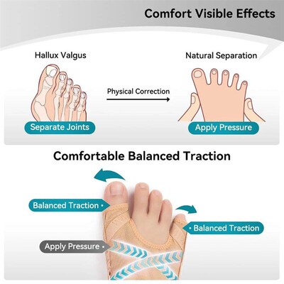 Adjustable Bunion Corrector Fabric Hallux Valgus Toe Correct