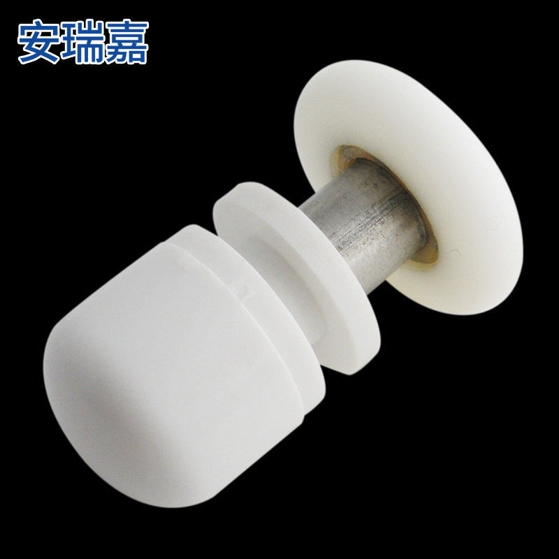 老式淋浴房移门滑轮配件浴室玻璃门不锈钢轴滚轮子偏芯单轮卫生间