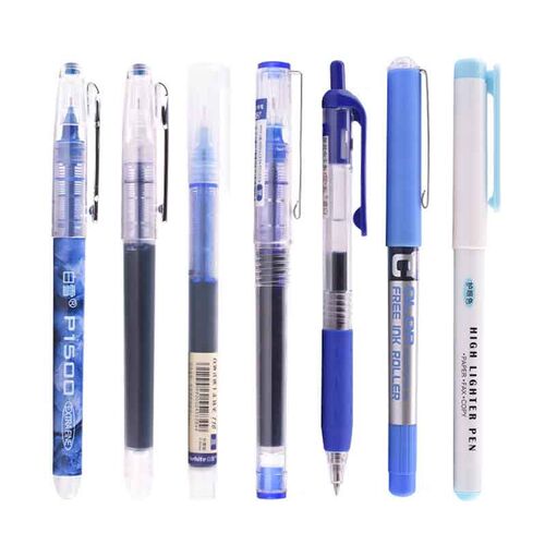 6/7pcs/set 0.5mm Roller Pen Black/Red/blue Color ink Straigh
