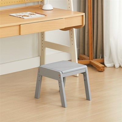 gen儿童学习椅可升降调节实木成长椅中小学生办公椅座椅靠背