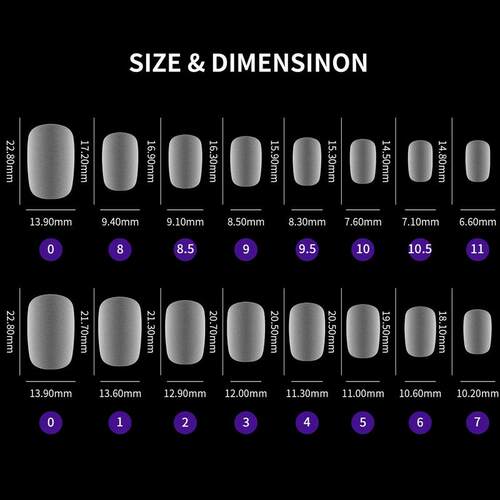 420pcs/box Frosted Version False Nails Press On Acrylic Nail