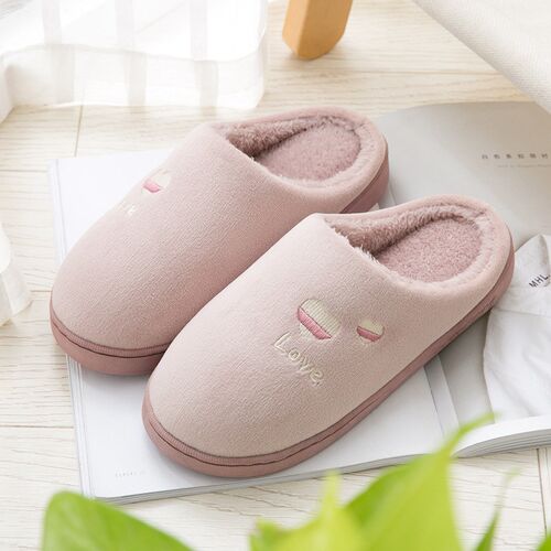 Winter Home Indoor Slippers AntiSlip House Cotton Shoes for