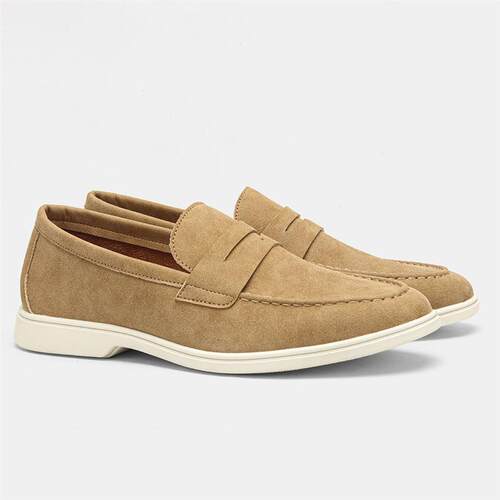 Mens Loafers Fashion Slip-On Casual Flat Shoes 一脚蹬男鞋