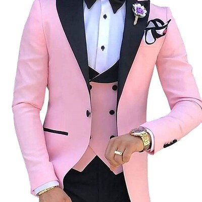 2023 Men 3 Pieces Suits For Men Custom Made Groom Groomsmen