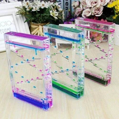 Color Two-color Hourglass Timer Mixed Slide Oil Drop Liquid