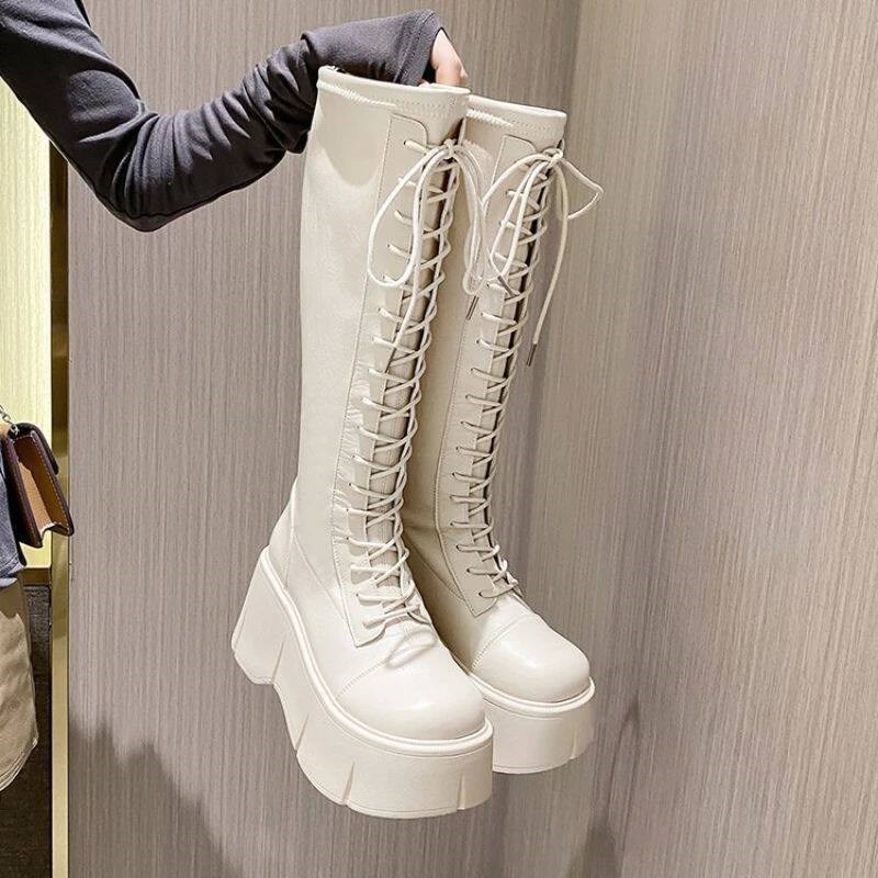 Mid Calf Boots Women Winter Boots Woman Ankle Boots Soft Lac图片