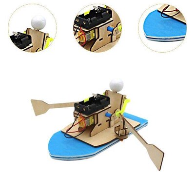 Rowing Electricity Model Education Toys Assemblable DIY
