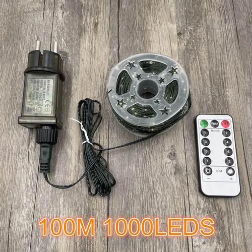 10-100M LED String lights Green Wire Fairy Lights Warm White