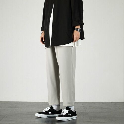 Spring and Summer Pants Mens tendy Loose Draping All-match