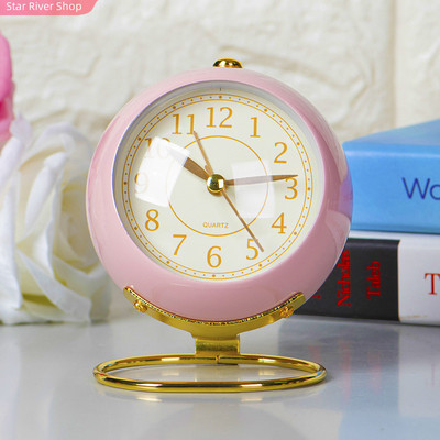 Creative Alarm Clock Vintage Desk Clock Silent Pointer Clock