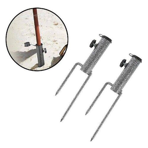 2x Patio Parasol Holder Anchor Beach Umbrella Heavy Duty