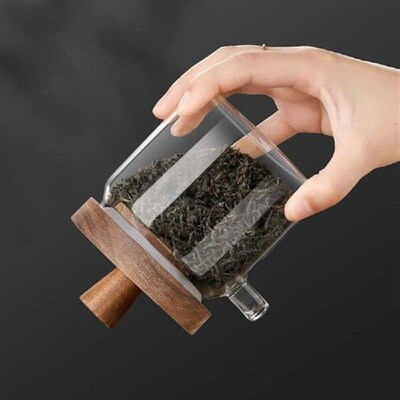 Kitchen Glass Sealed Jar Portable Household Five Grains