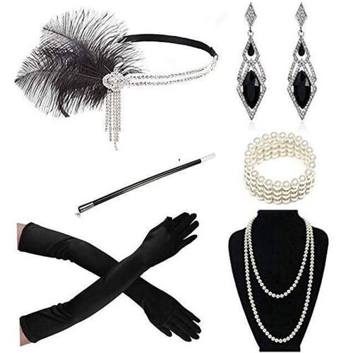 1920s Great Gatsby Party Costume Accessories Set Headband
