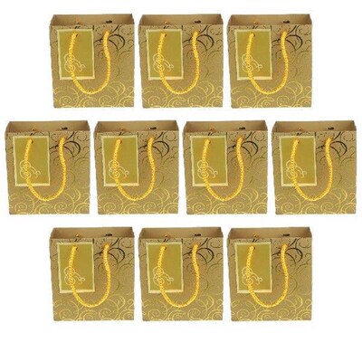 10 Pcs Bow Paper Bag Gift Bags with Handles Birthday Party