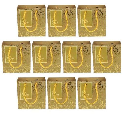 10 Pcs Bow Paper Bag Gift Bags with Handles Birthday Party