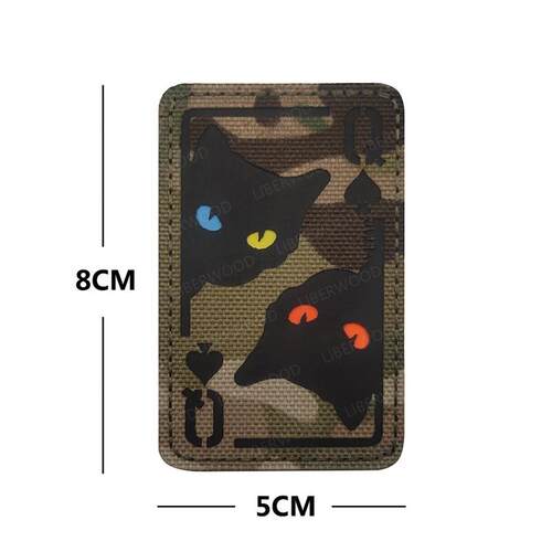 Cat Tiger Eyes Hook Fasteners Tactical Glow In Dark Combat A