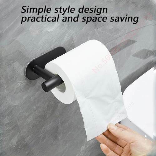 1~2PCS Toilet Paper Rack Bathroom Paper Towel Holder Adhesiv