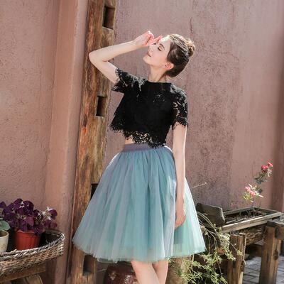 5 Layers 60cm Princess Midi Tulle Skirt Pleated Dance Tutu S