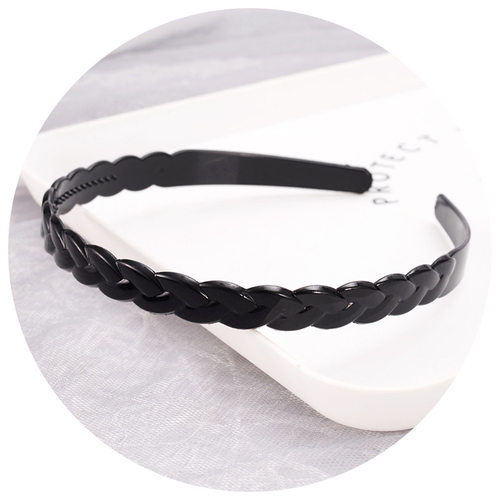 1pc Fashion Wave Mens Women Unisex Plastic Resin Black Wavy