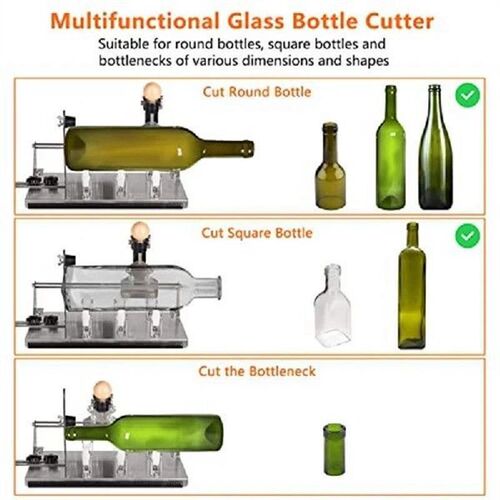1Set Glass Bottle Cutter Glass Cutting Tool For Square,