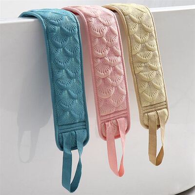 double facial scrubbing towel rubbing  artifact  long strip