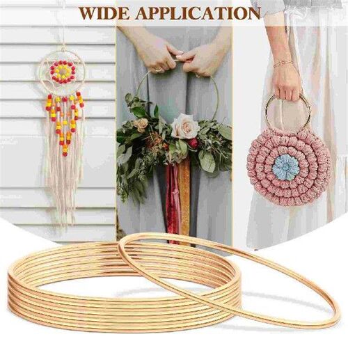 10 Pcs Dream Catcher Hoop DIY Wreath Dreamcatcher Rings