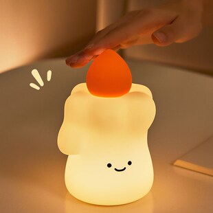 Candle Night Lamp 蜡烛伴睡夜灯 拍打感应 亮度调节 治愈暖光