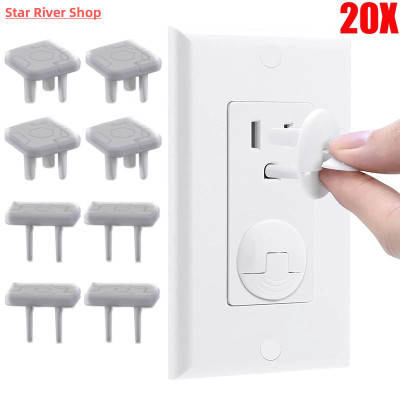 20Pcs Anti-electric Shock Safety Socket Cover Baby Child Saf