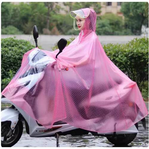 electric motorcycle bike raincoat single poncho outdoor ri