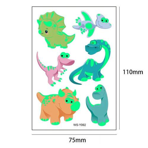 Dinosaur Decoration Temporary Tattoo Children Birthday Dino
