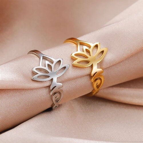 Dawapara Buddhism OM Unalome Symbol Women Ring Spiritual Lot