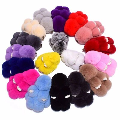 Cute Rabbit Plush Rabbit Pendant Plush Car Keychain Bag Pend
