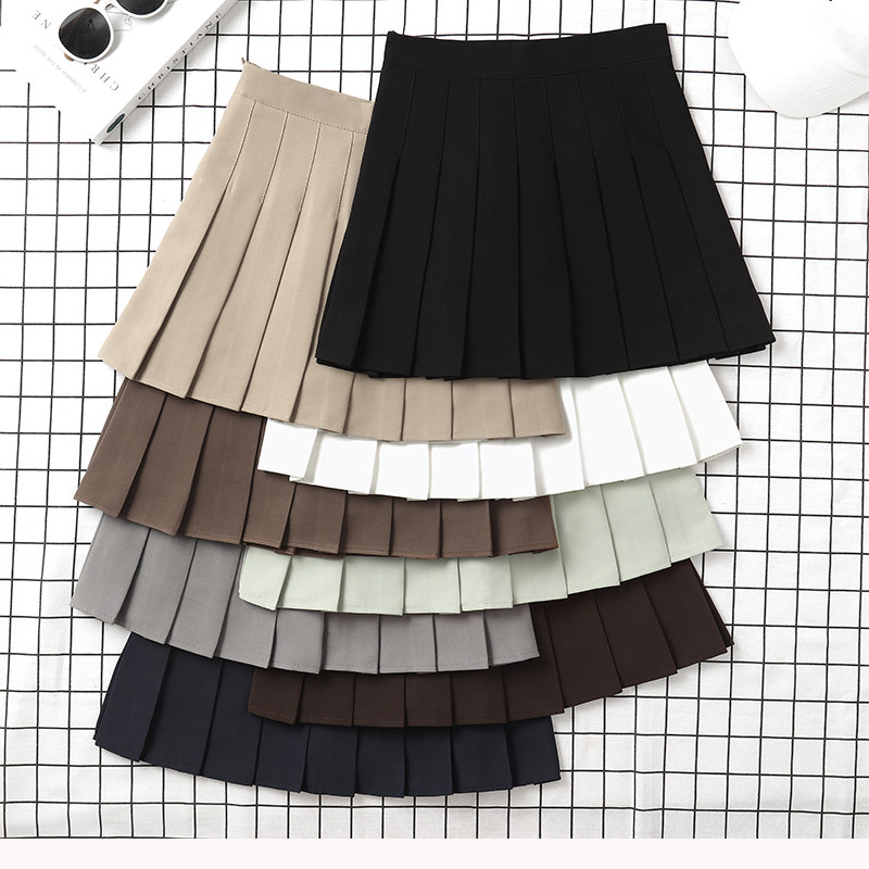 Brown Skirt Ladies  Summer Clothes Womens High Waist图片
