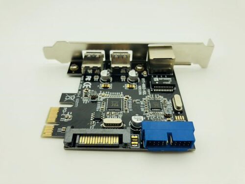 2 Ports PCI Express USB 3.0 + RJ45 Gigabit Ethernet Network