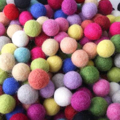 20pc 20mm Christmas Wool Felt Ball Wool Pom Poms Safe And So