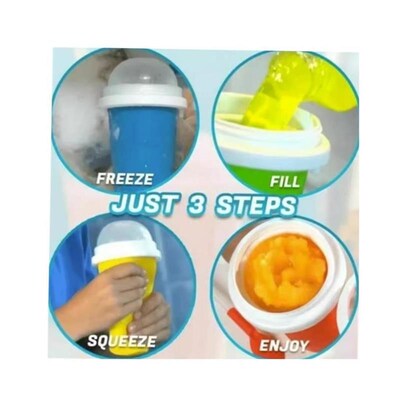Quick-Frozen Squeeze Cup Slushy Maker Ice Cream Maker