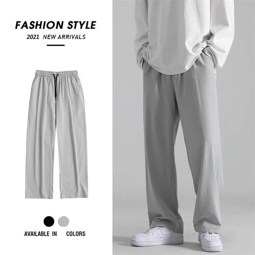 Mens Pants Summer Thin teny All-match Loose Casual Pants Wi