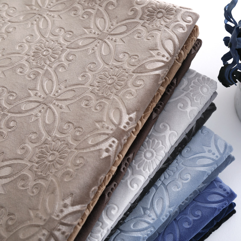 绒布3D压花天鹅绒布料沙发布料荷兰天鹅绒面料加厚丝绒飘窗面料,居家布艺,海绵垫/布料/面料/手工diy,淘宝优惠券,粉丝福利购,淘宝优惠卷