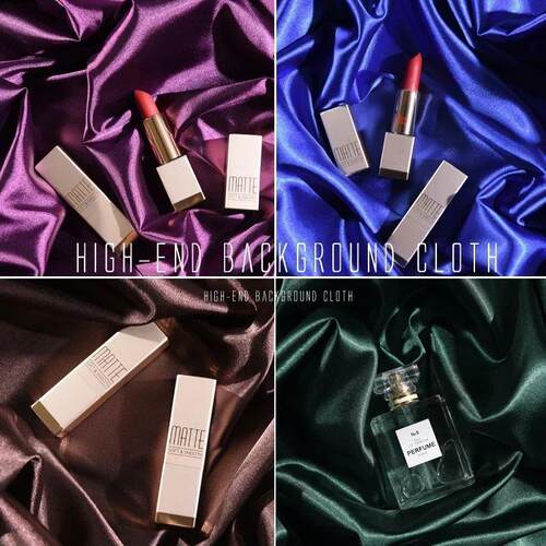 Silky Luster Cloth Backdrop Satin Fabric Glossy Background f