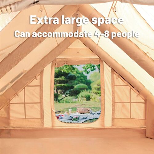 Inflatable camping tent 4-8 people with windows portable wat