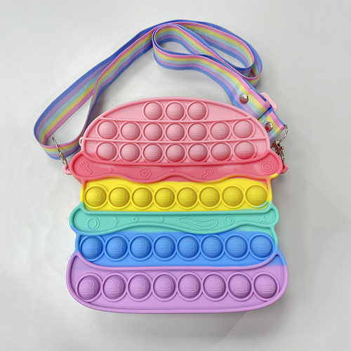 New Pop It Push Bubble Fidget Toys Pencil Case Children