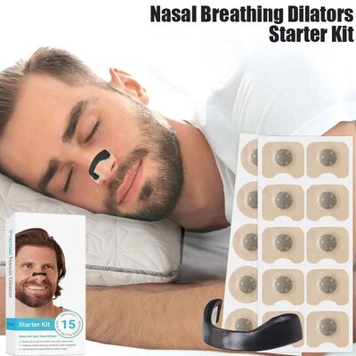 15Pairs Magnetic Nasal Strips Nasal Breathing Dilators Kits