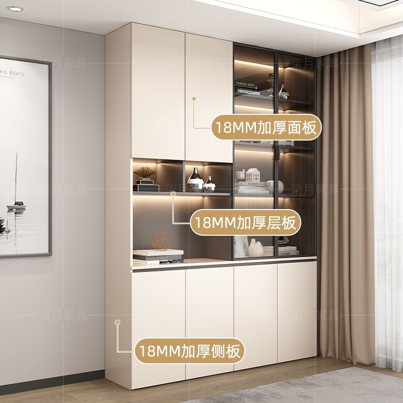 实木书柜玻璃门书架柜防尘客厅一体整体落地展示柜子家用定制,住宅家具,组合书柜,淘宝优惠券,粉丝福利购,淘宝优惠卷