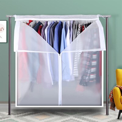 Clothes dust cover wardrobe hanging type dust bag coat cover
